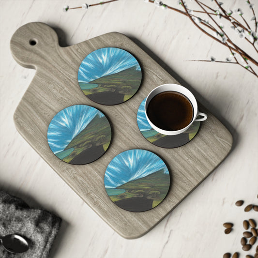 Hawaii Cork Coaster - Kaupo