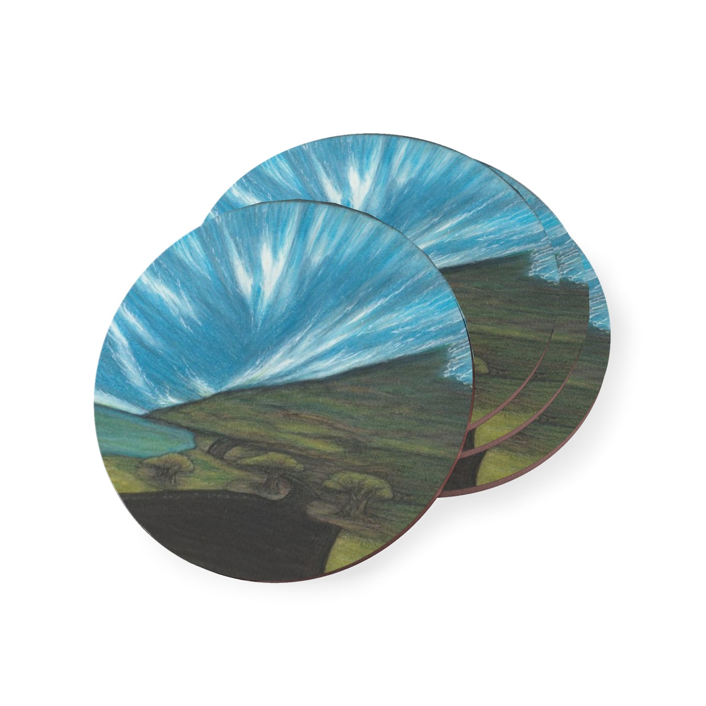 Hawaii Cork Coaster - Kaupo