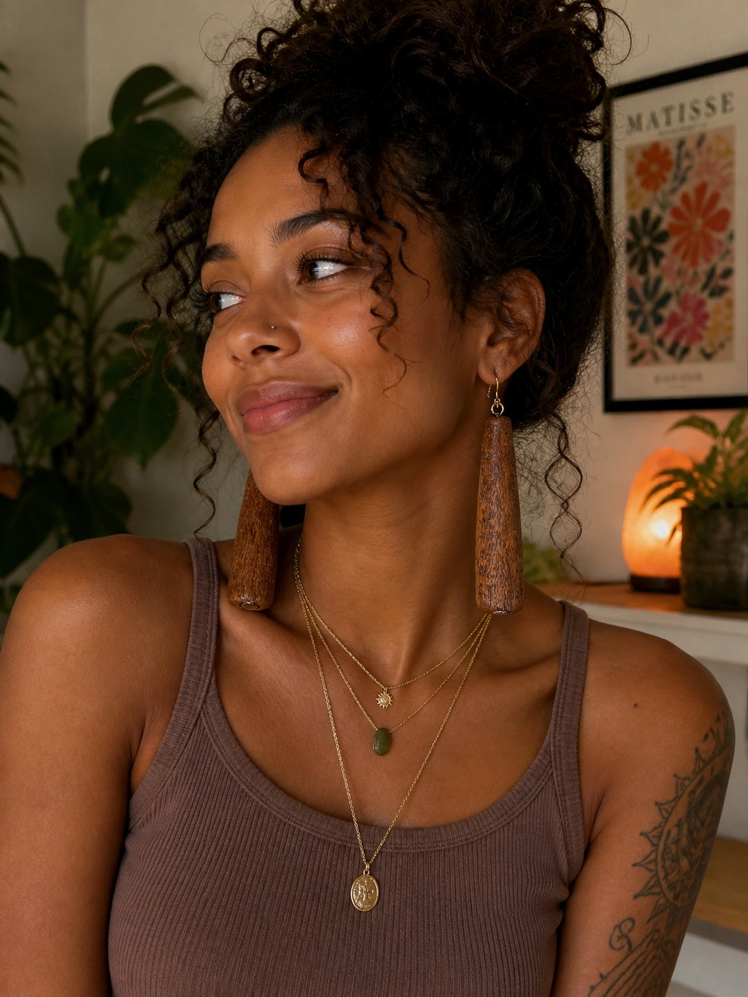 Earrings - Curly Koa