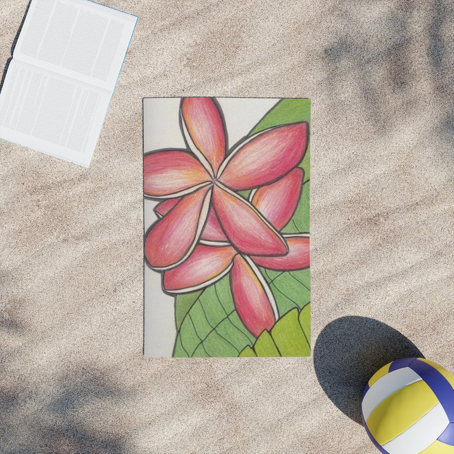 Plumeria Beach Towel