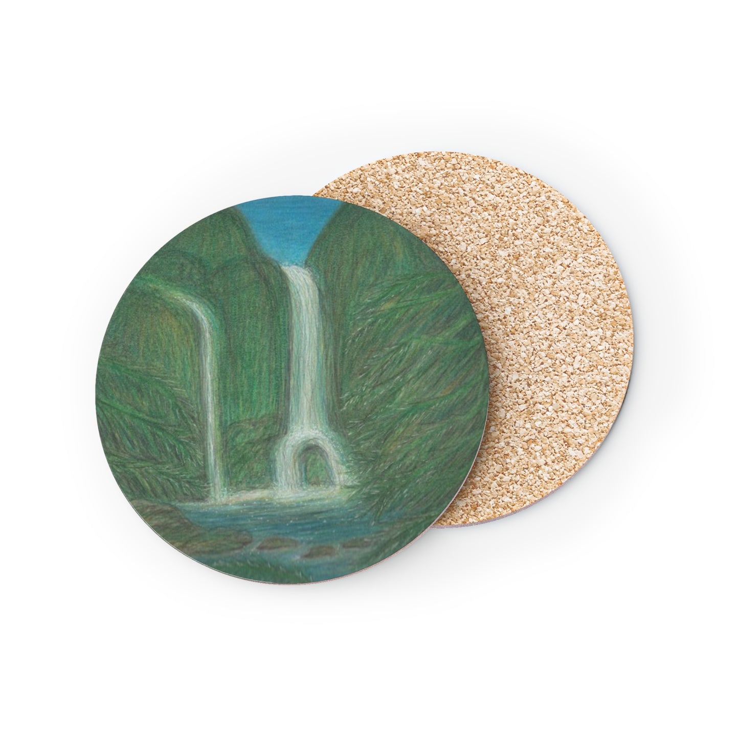 Hawaii Cork Coasters - Pu'u O Umi