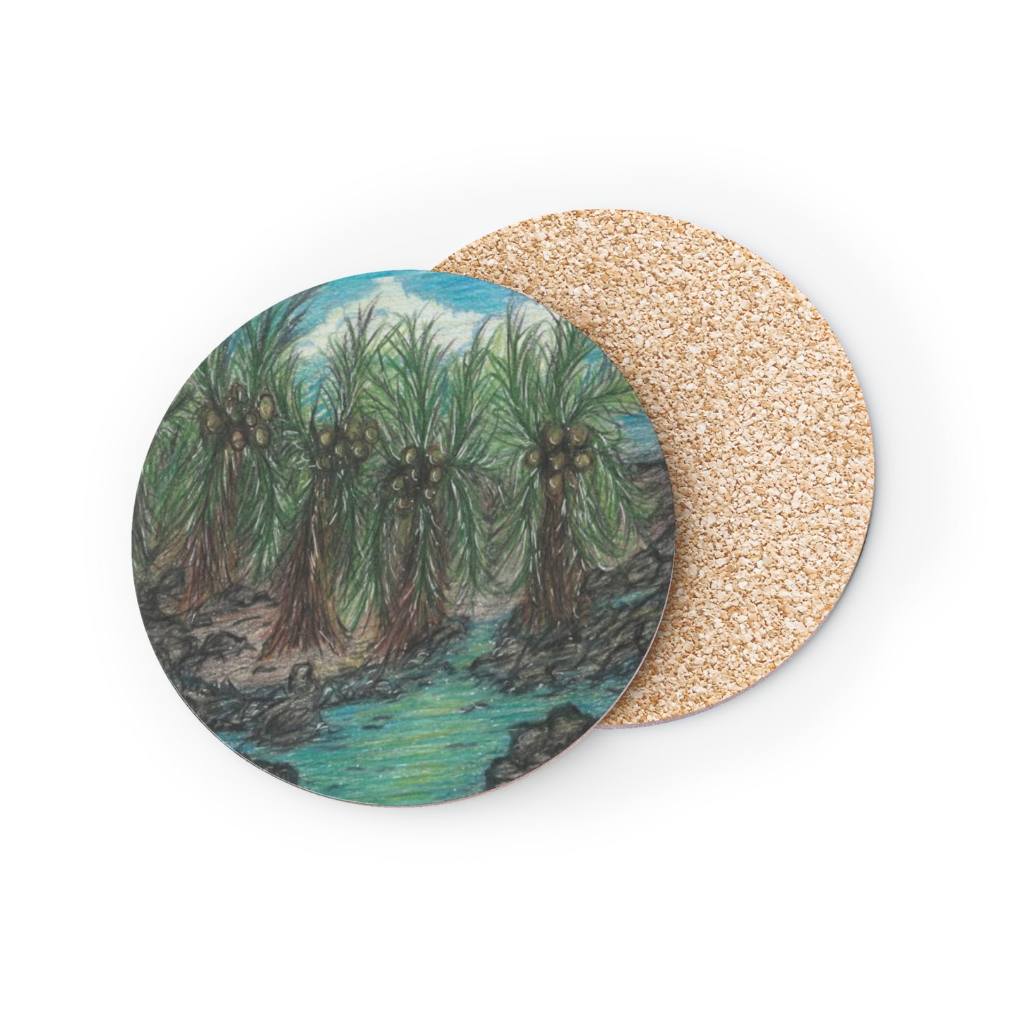 Hawaii Cork Coaster - Makalawena