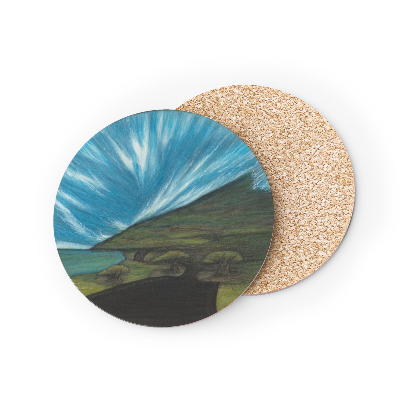 Hawaii Cork Coaster - Kaupo