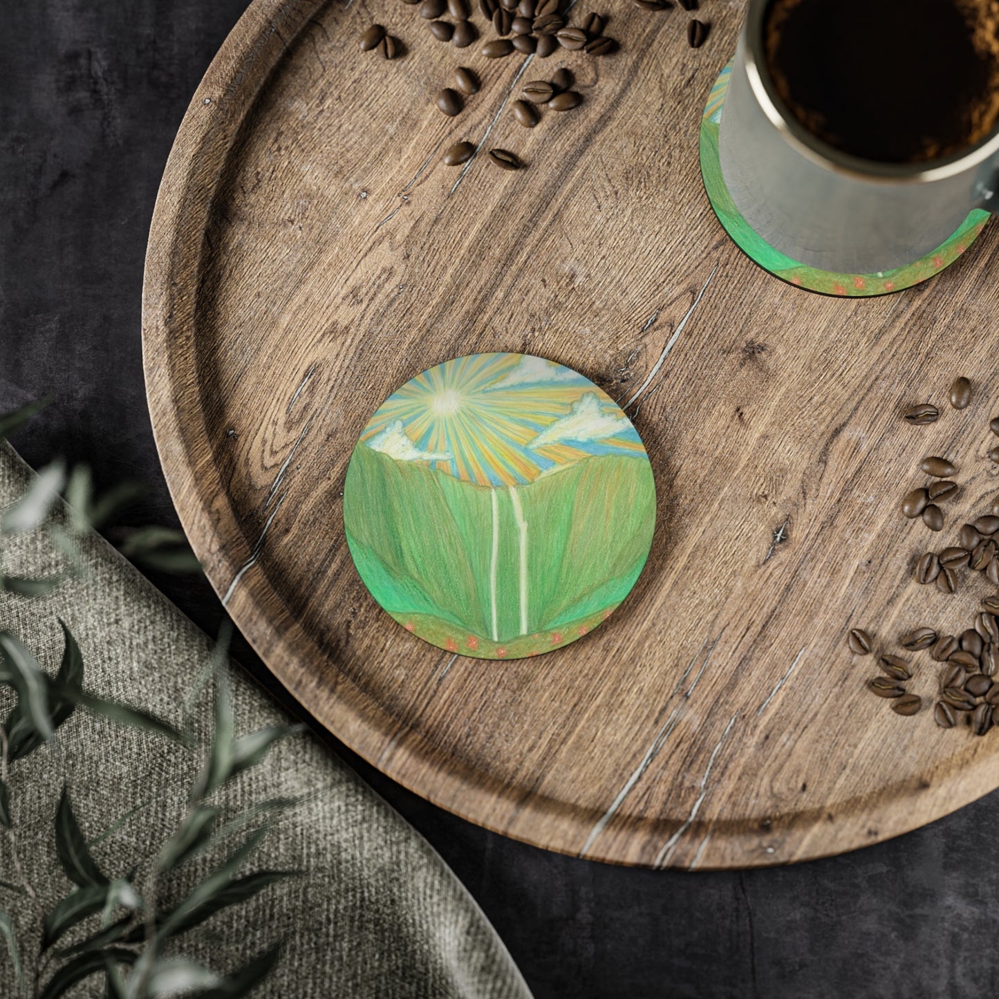 Hawaii Ceramic Coaster - Hi'ilawe