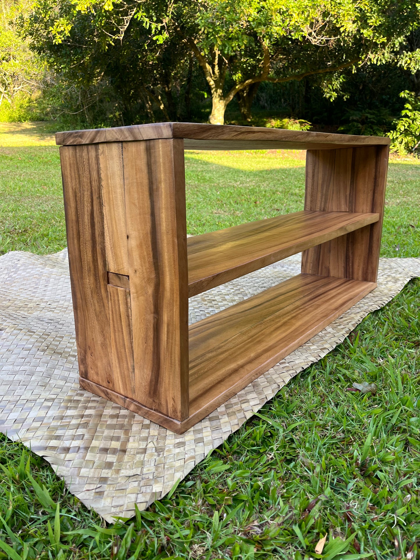Custom Monkey pod Book shelf